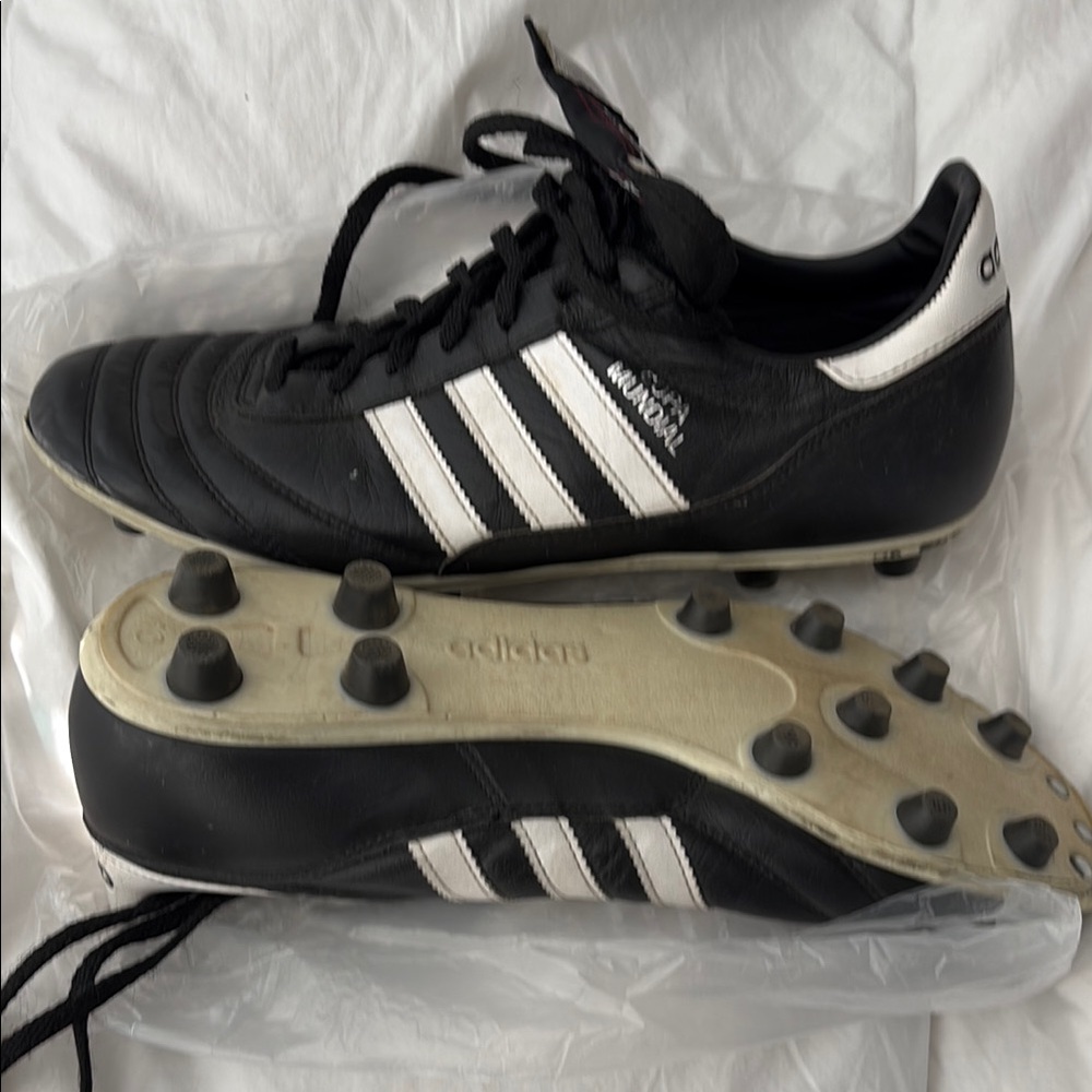 Adidas Black and White Athletic Shoes Classic Design